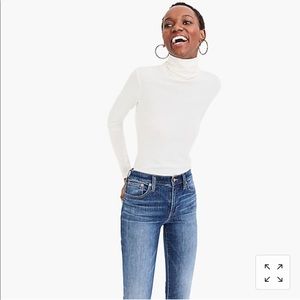 JCrew Tissue Turtleneck Ivory